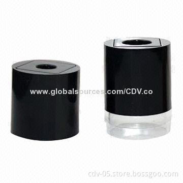 Pencil sharpener, made of BBS plastic canister